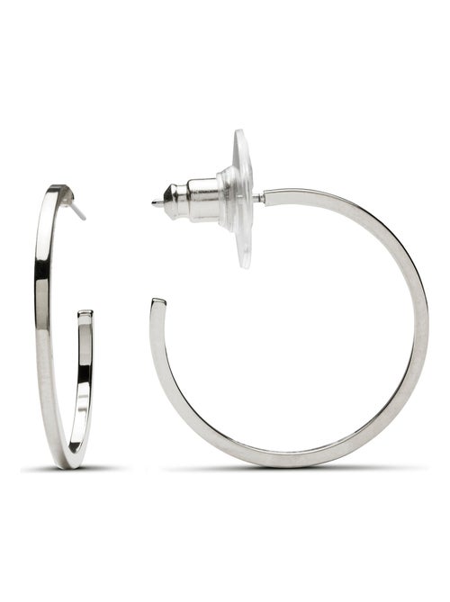 Boucles d'oreilles Luxenter baal plaquées rhodium - Kiabi