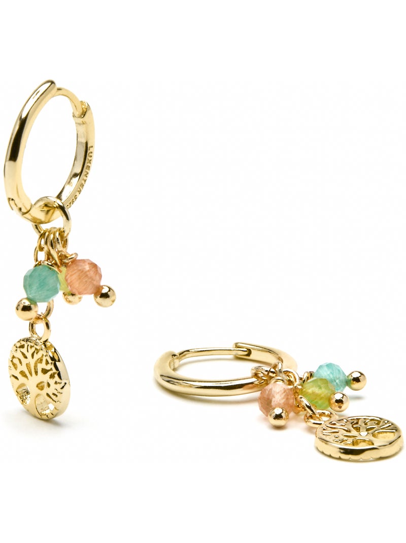 Boucles d'oreilles Luxenter Balal en argent 925 Multicolore - Kiabi