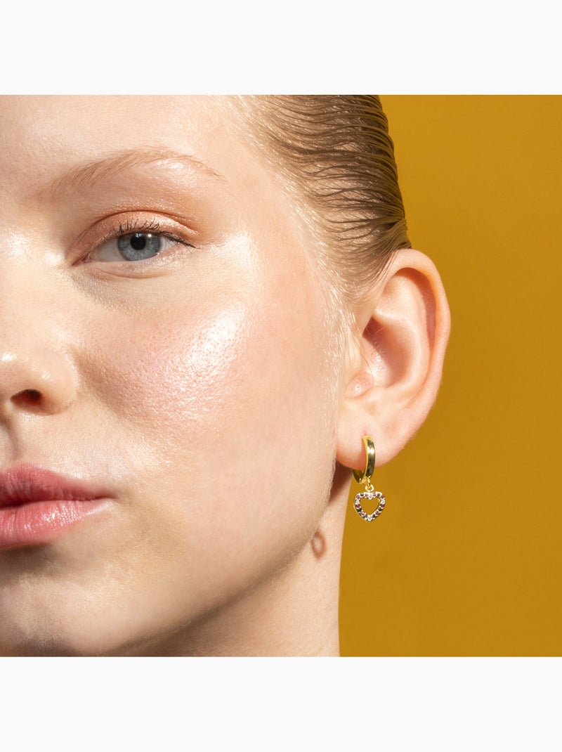 Boucles d'oreilles Luxenter Becias et plaqué or 18k Multicolore - Kiabi