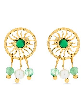 Boucles d'oreilles Luxenter Besya et plaqué or 18k