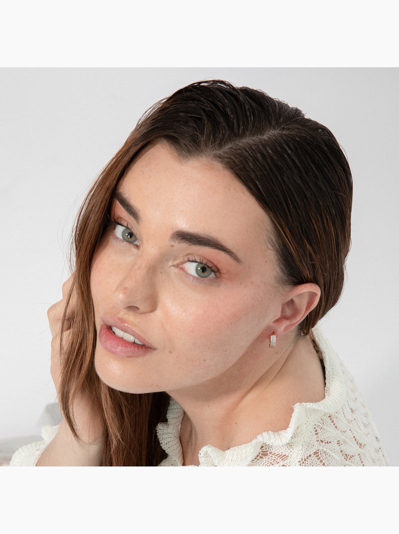 Boucles d'oreilles Luxenter Boucles d'oreilles Luxenter et plaqué or 18k - Checkti Argent - Kiabi