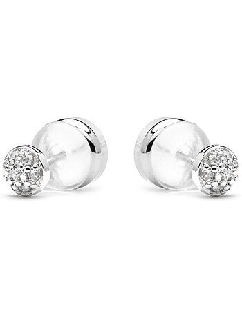 Boucles d'oreilles Luxenter Chikra finition argentée