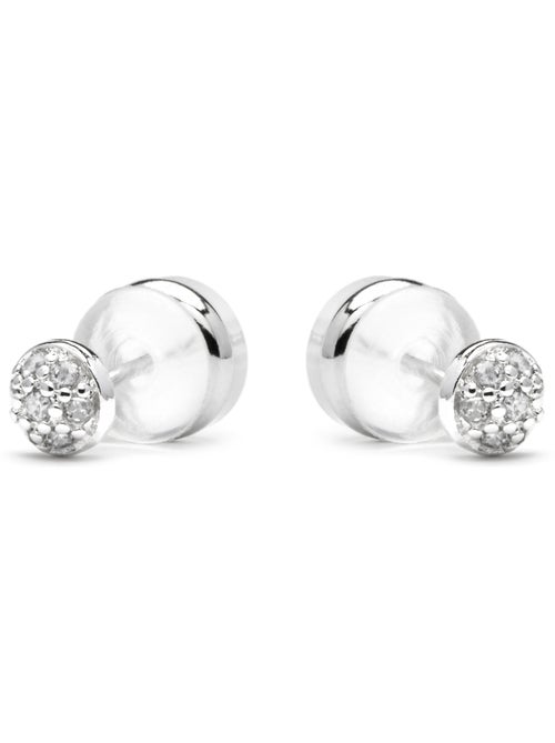 Boucles d'oreilles Luxenter Chikra finition argentée - Kiabi