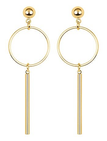 Boucles d'oreilles Luxenter Coion en or jaune 18 carats