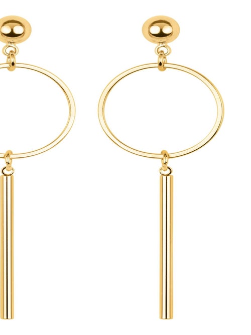 Boucles d'oreilles Luxenter Coion en or jaune 18 carats - Kiabi