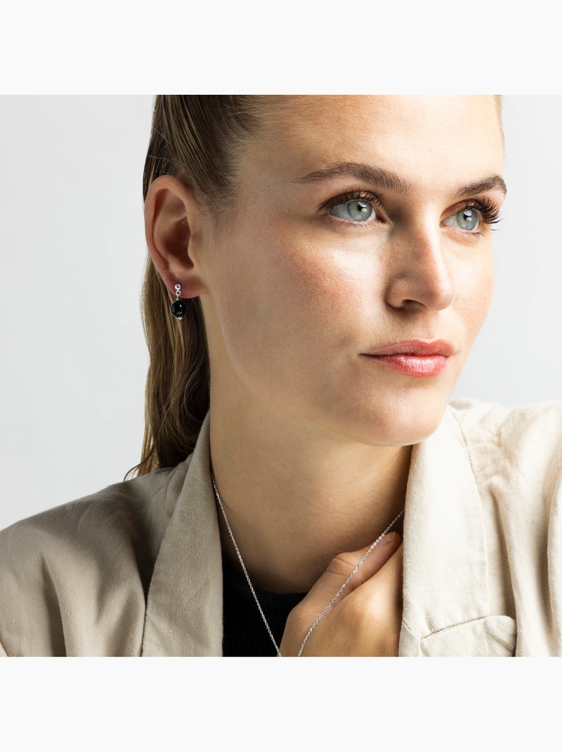 Boucles d'oreilles Luxenter Coleki finition rhodium Multicolore - Kiabi