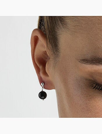 Boucles d'oreilles Luxenter Coleki finition rhodium