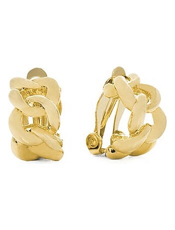 Boucles d'oreilles Luxenter Dabbahu finition or jaune 18 Kts