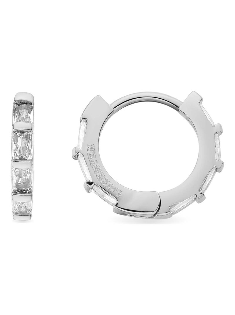 Boucles d'oreilles Luxenter Dazfi Zirconia Argent - Kiabi
