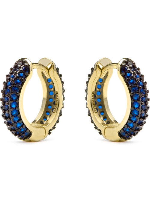 Boucles d'oreilles Luxenter de 9 mm de diamètre, finition or jaune 18 k et zircone saphir - Lesrat - Kiabi Boucles d'oreilles Luxenter de 9 mm de diamètre, finition or jaune 18 k et zircone saphir - Lesrat - Kiabi