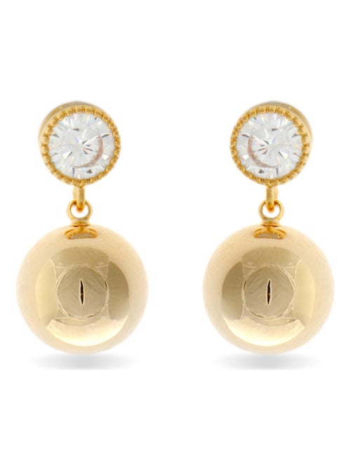 Boucles d'oreilles Luxenter Dilza en or jaune 18 carats - Kiabi