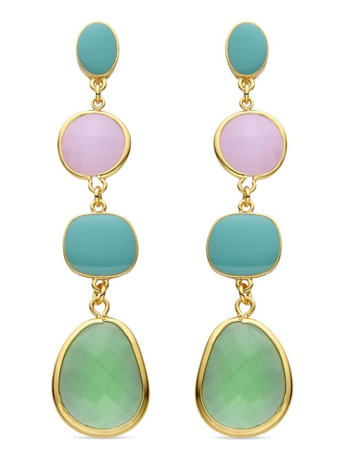 Boucles d'oreilles Luxenter Donnty en or jaune 18 carats - Kiabi