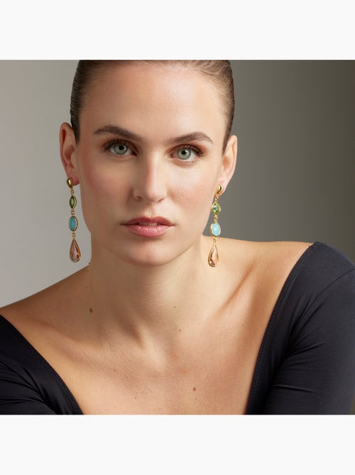 Boucles d'oreilles Luxenter Donnty et plaqué or 18k - Kiabi