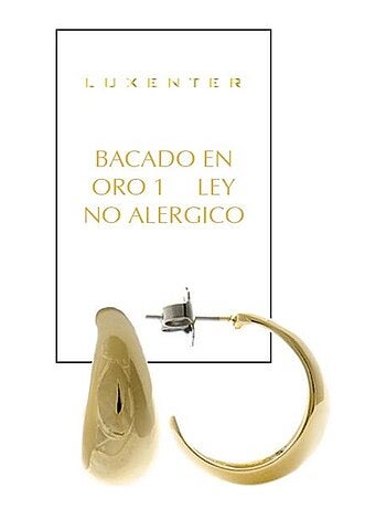 Boucles d'oreilles Luxenter Elfay en or jaune 18 carats