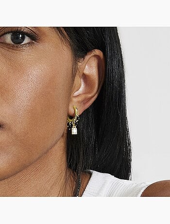 Boucles d'oreilles Luxenter en Agate noire et plaqué or 18k - Ordzun