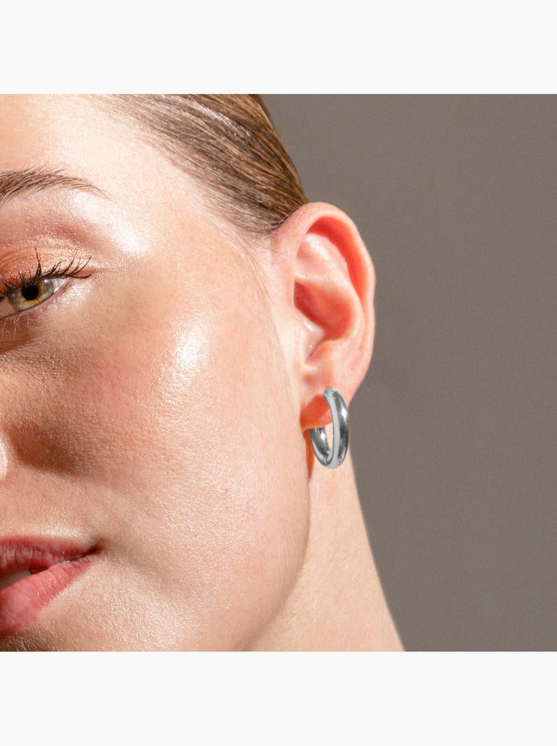 Boucles d'oreilles Luxenter en argent - Nias Gris - Kiabi