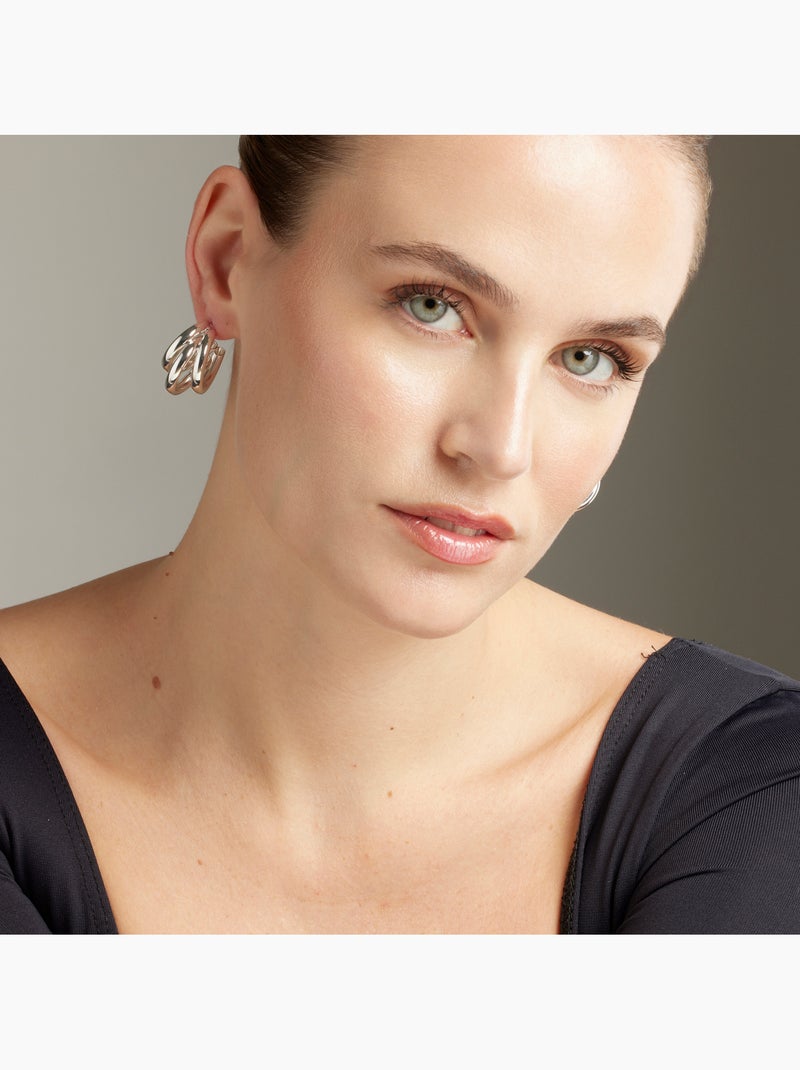 Boucles d'oreilles Luxenter en argent - Nove Gris - Kiabi