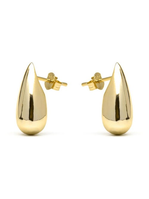 Boucles d'oreilles Luxenter en argent 925 avec finition plaqué or jaune 18k - Leofra - Kiabi