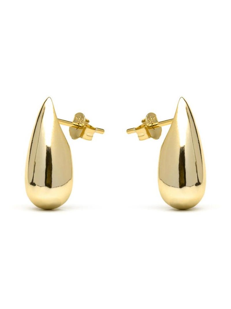 Boucles d'oreilles Luxenter en argent 925 avec finition plaqué or jaune 18k - Leofra Doré - Kiabi