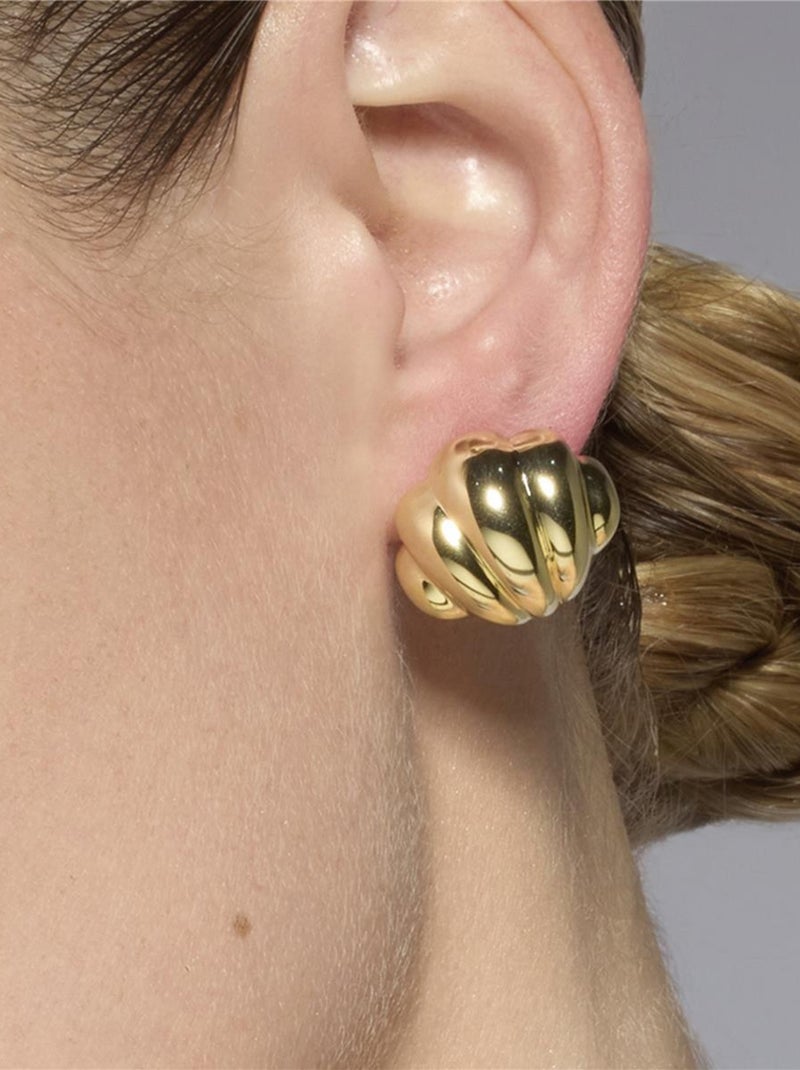 Boucles d'oreilles Luxenter en argent 925 avec finition plaqué or jaune 18k - Myce Doré - Kiabi