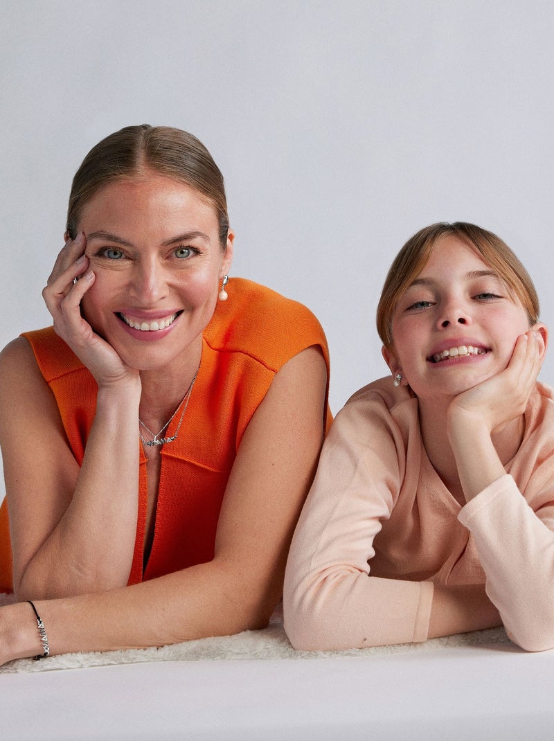 Boucles d'oreilles Luxenter en argent 925 avec perle blanche rhodiée - Essential Blanc - Kiabi