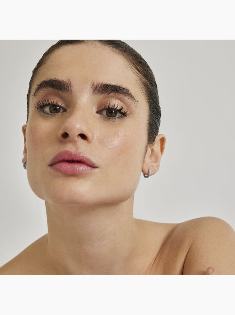 Boucles d'oreilles Luxenter en argent 925 avec turquoise rhodiée - Leofcar Bleu - Kiabi