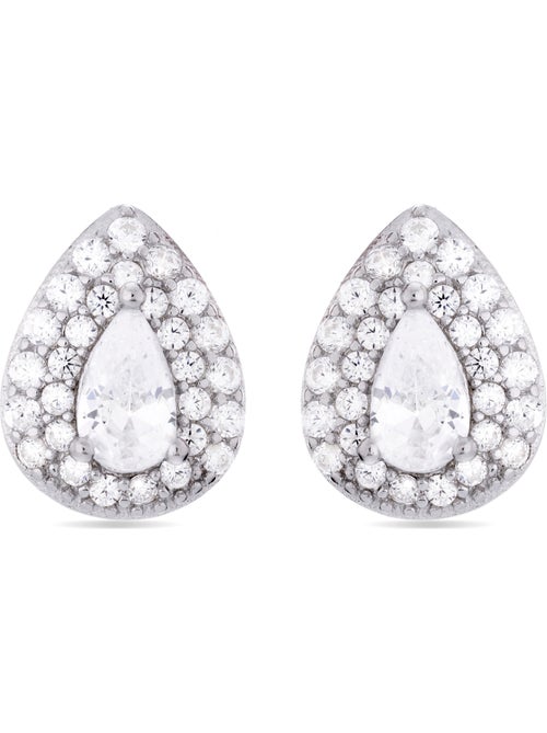 Boucles d'oreilles Luxenter en argent 925 avec zircon brillant rhodié - Thurmi - Kiabi Boucles d'oreilles Luxenter en argent 925 avec zircon brillant rhodié - Thurmi - Kiabi