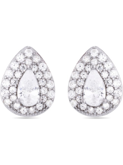 Boucles d'oreilles Luxenter en argent 925 avec zircon brillant rhodié - Thurmi - Kiabi Boucles d'oreilles Luxenter en argent 925 avec zircon brillant rhodié - Thurmi - Kiabi