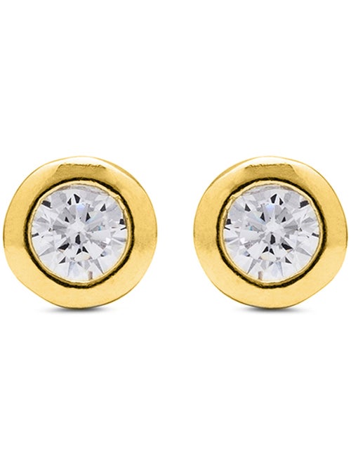 Boucles d'oreilles Luxenter en argent 925 avec zirconium brillant et finition or 18k - Zaja - Kiabi Boucles d'oreilles Luxenter en argent 925 avec zirconium brillant et finition or 18k - Zaja - Kiabi