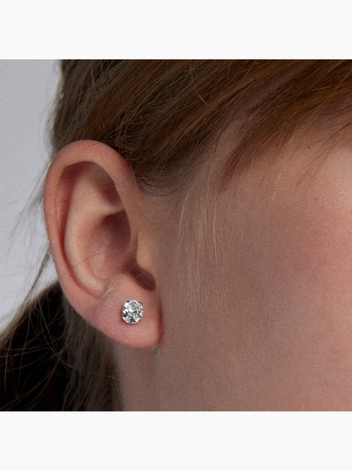 Boucles d'oreilles Luxenter en argent 925 avec zircons brillants plaqués rhodium - Essential - Kiabi Boucles d'oreilles Luxenter en argent 925 avec zircons brillants plaqués rhodium - Essential - Kiabi