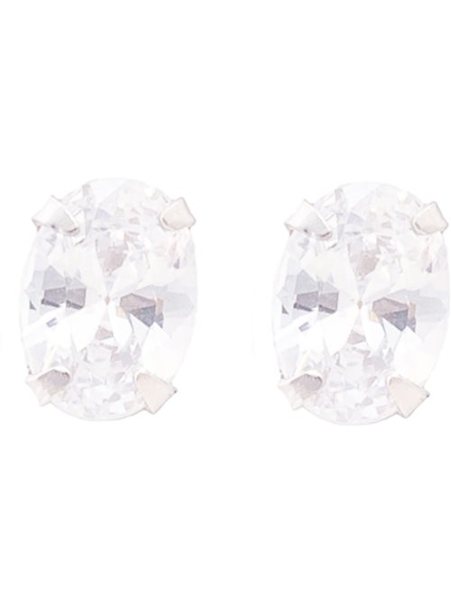 Boucles d'oreilles Luxenter en argent 925 avec zircons brillants plaqués rhodium - Essential - Kiabi Boucles d'oreilles Luxenter en argent 925 avec zircons brillants plaqués rhodium - Essential - Kiabi