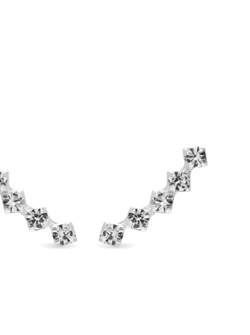 Boucles d'oreilles Luxenter en argent 925 avec zircons brillants plaqués rhodium - Sias - Kiabi