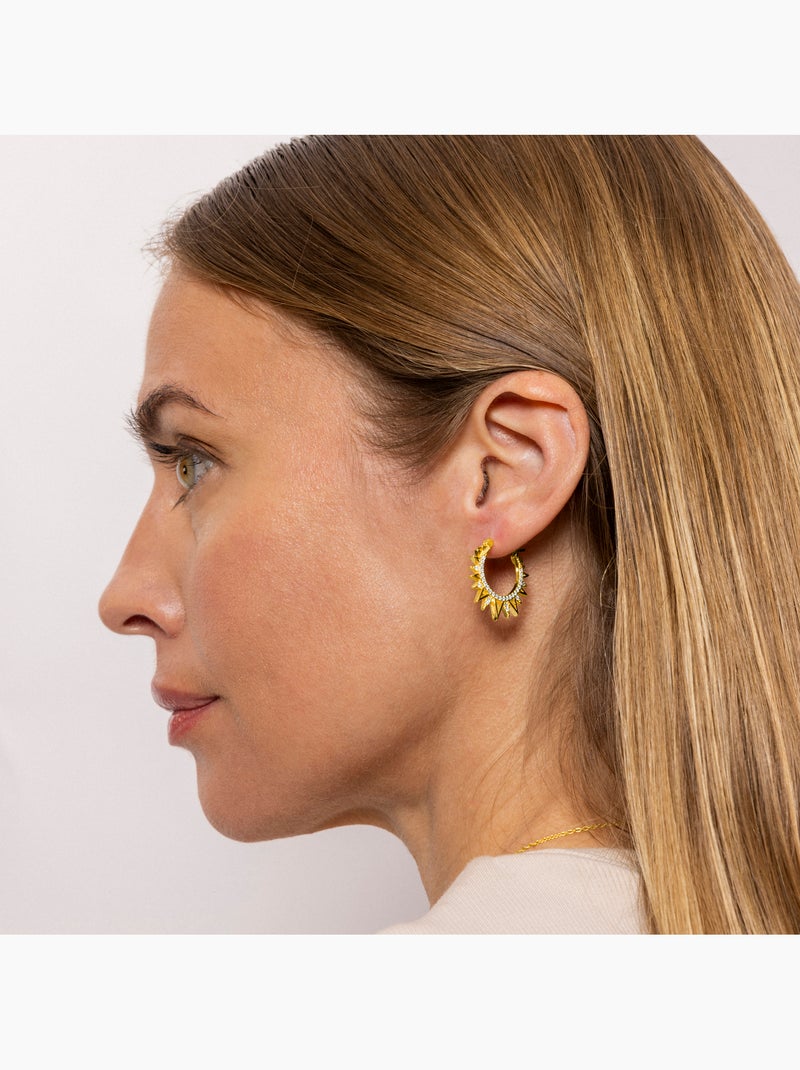 Boucles d'oreilles Luxenter en argent 925 avec zircons rhodiés - Dunwen Argent - Kiabi