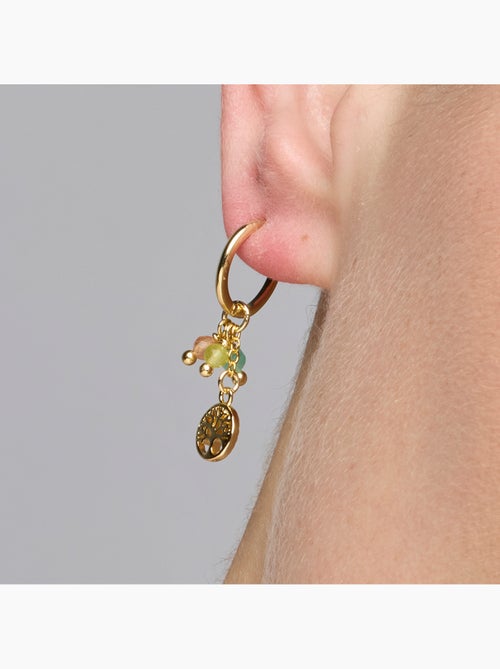Boucles d'oreilles Luxenter en argent 925 et cristal multicolore, finition or jaune 18 k - Balal - Kiabi Boucles d'oreilles Luxenter en argent 925 et cristal multicolore, finition or jaune 18 k - Balal - Kiabi