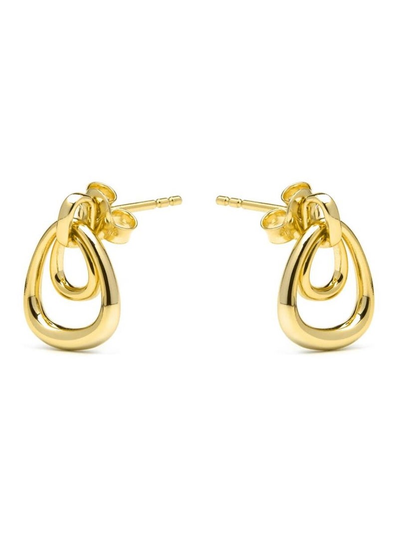 Boucles d'oreilles Luxenter en argent 925 et or 18 carats - Almiol Doré - Kiabi