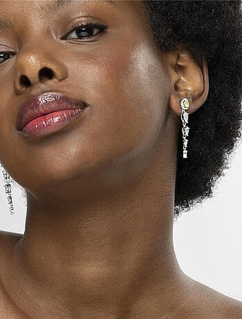 Boucles d'oreilles Luxenter en Argent 925 et Padparadscha finies au rhodium - Marag