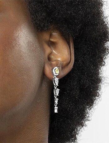 Boucles d'oreilles Luxenter en Argent 925 et Padparadscha finies au rhodium - Marag