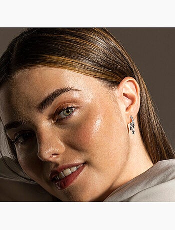 Boucles d'oreilles Luxenter en argent 925 et perles plaquées rhodium - Ukraes
