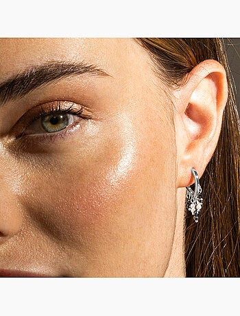 Boucles d'oreilles Luxenter en argent 925 et perles plaquées rhodium - Ukraes