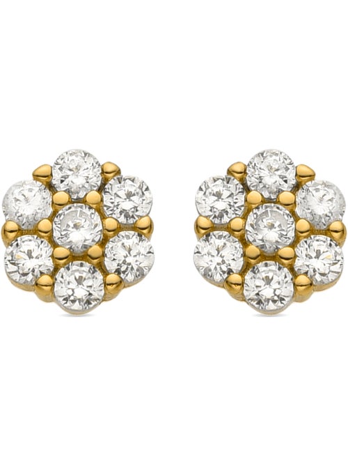 Boucles d'oreilles Luxenter en argent 925 et zircon brillant finies et plaqué or 18k - Oris - Kiabi Boucles d'oreilles Luxenter en argent 925 et zircon brillant finies et plaqué or 18k - Oris - Kiabi