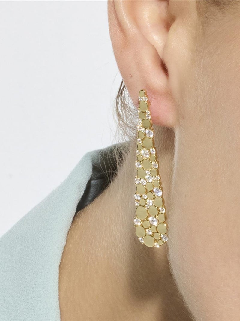 Boucles d'oreilles Luxenter en argent 925 et zircon cubique brillant - Yindra Blanc - Kiabi