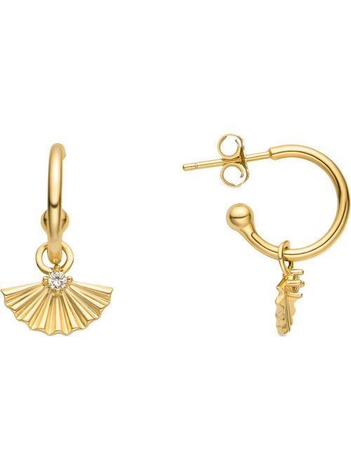 Boucles d'oreilles Luxenter en argent 925 et zircone brillante, finition or jaune 18 k - Matabak - Kiabi Boucles d'oreilles Luxenter en argent 925 et zircone brillante, finition or jaune 18 k - Matabak - Kiabi