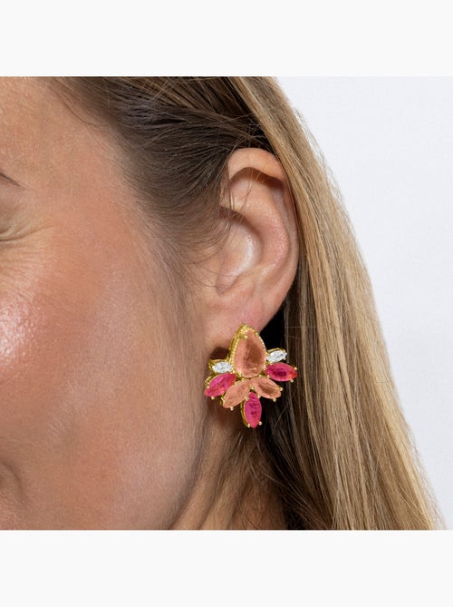Boucles d'oreilles Luxenter en argent 925 et zircone multicolore, finition en or jaune 18k - Shanvi - Kiabi Boucles d'oreilles Luxenter en argent 925 et zircone multicolore, finition en or jaune 18k - Shanvi - Kiabi