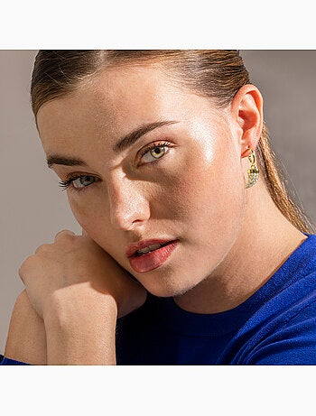 Boucles d'oreilles Luxenter en argent 925 et zirconium brillant - Dek