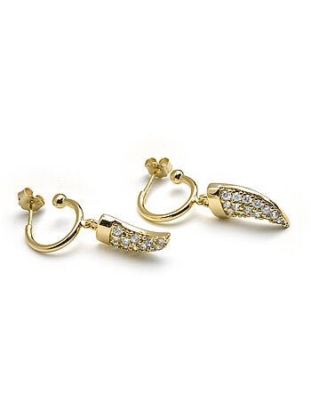 Boucles d'oreilles Luxenter en argent 925 et zirconium brillant - Dek