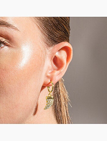 Boucles d'oreilles Luxenter en argent 925 et zirconium brillant - Dek