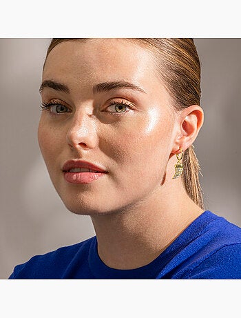 Boucles d'oreilles Luxenter en argent 925 et zirconium brillant - Dek
