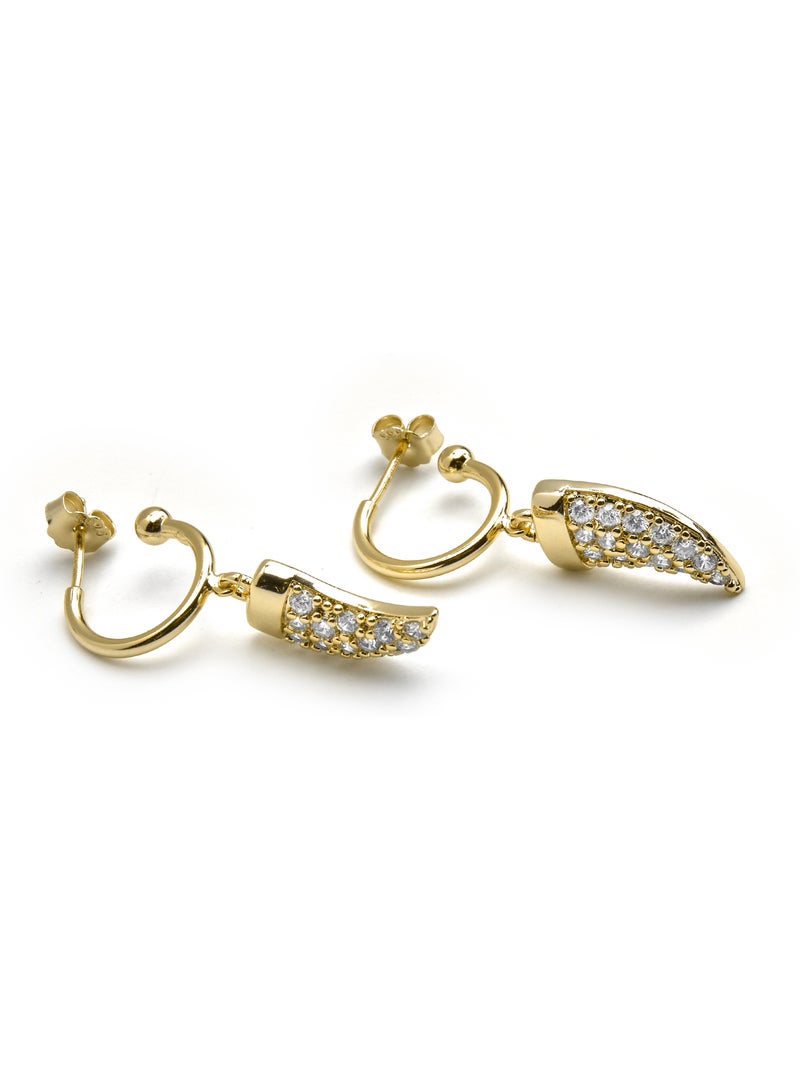 Boucles d'oreilles Luxenter en argent 925 et zirconium brillant - Dek Argent - Kiabi