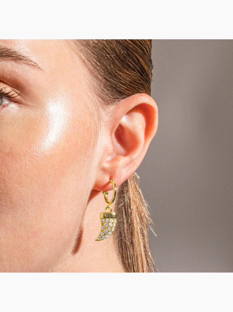 Boucles d'oreilles Luxenter en argent 925 et zirconium brillant - Dek Argent - Kiabi