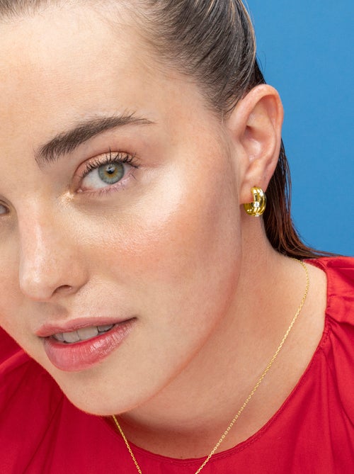Boucles d'oreilles Luxenter en argent 925 et zirconium brillant - Duvid - Kiabi